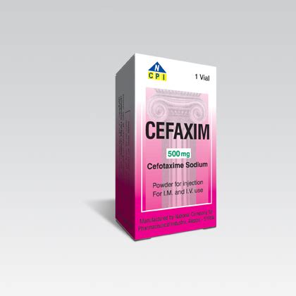 cefaxim 500mg vial