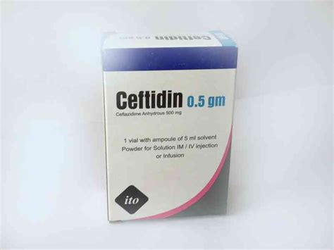 ceftidin 500gm 1 vial