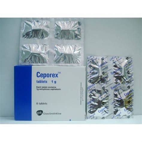 سعر دواء ceporex 1 gm 8 tablets