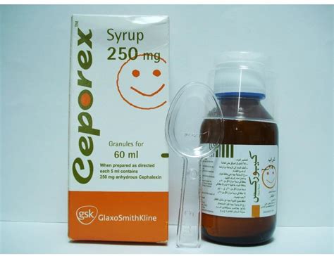 سعر دواء ceporex 250 mg/5ml syrup 60 ml