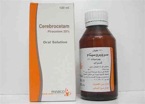سعر دواء cerebrocetam 1gm/5ml oral soln. 120 ml