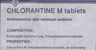 chlorantine-m 4mg 20 tab.