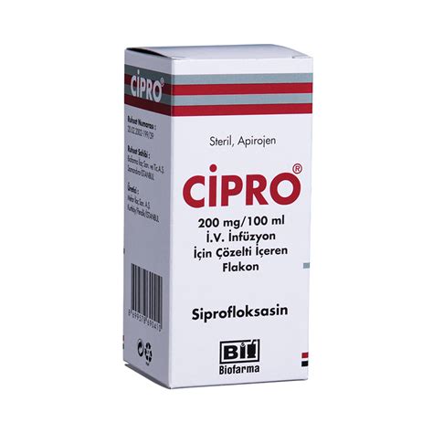 cipro-sol 200mg/100ml i.v. vial