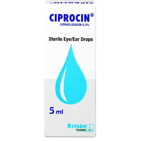 ciprocin 0.3% eye/ear drops 5 ml