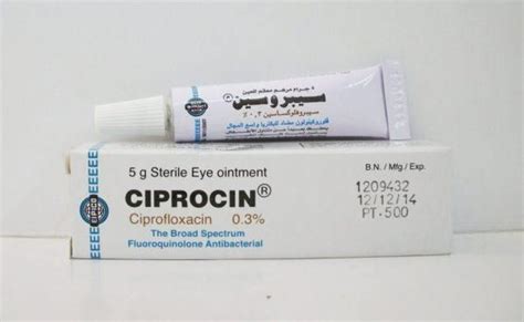 ciprocin 0.3 % eye oint. 5 gm