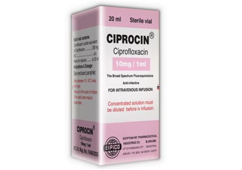 ciprocin 10mg/ml (40ml) vial