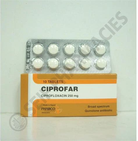 ciprofar 250mg 10 f.c.tab.