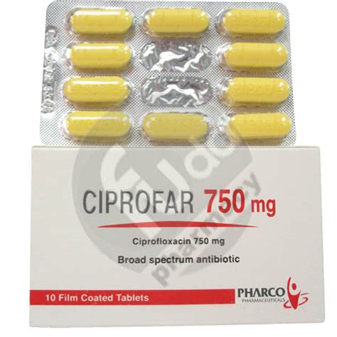 ciprofar 750mg 10 f.c. tab.