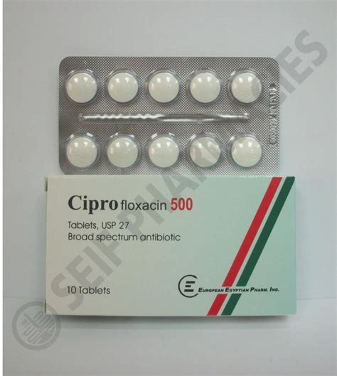ciprofloxacin 500mg 10 f.c. tab. u.s.p.27