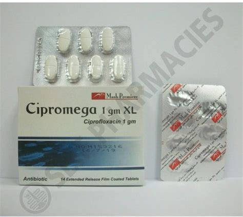 cipromega xl 1000 mg 14 ext. rel. f.c.tab.