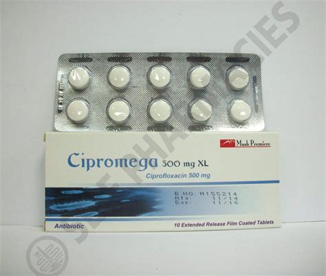 cipromega xl 500mg 10 ext. rel. f.c.tab.