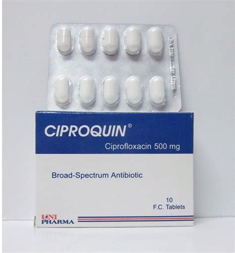 ciproquin 500mg 10 f.c. tab.