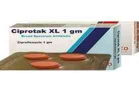 ciprotak xl 1000 mg extended release 5 f.c.tab.