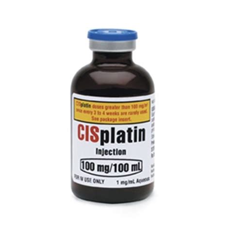 cisplatin 1mg/ml (100mg) vial