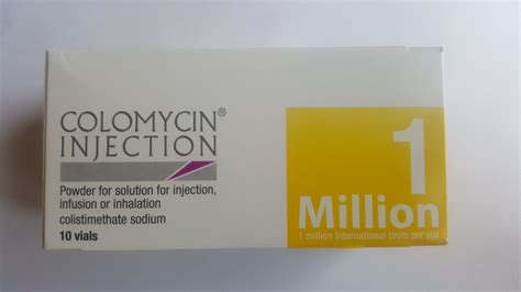 colomycin 1 m.i.u. pd for inj. inf. or inh. 10 vials (illegal import)