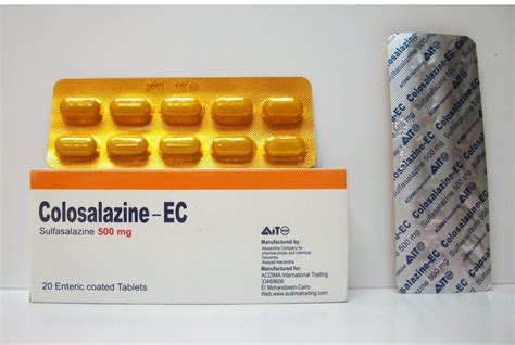 سعر دواء colosalazine-ec 500mg 20 enteric coated tab.