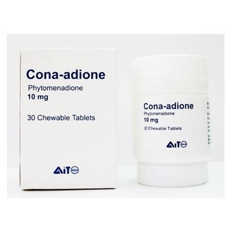 سعر دواء cona-adione 10mg 30 chewable tab.