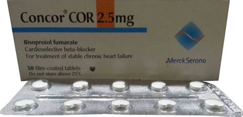 concor cor 2.5 mg 30 f.c. tabs