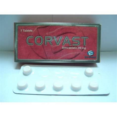 corvast 80mg 7 f.c.tab.