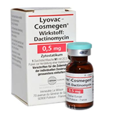 cosmegen lyovac 500 mcg 1 vial powder for i.v. injec.