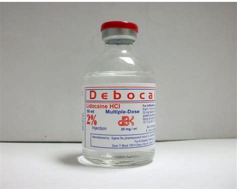debocaine 2% 1/vial 50ml