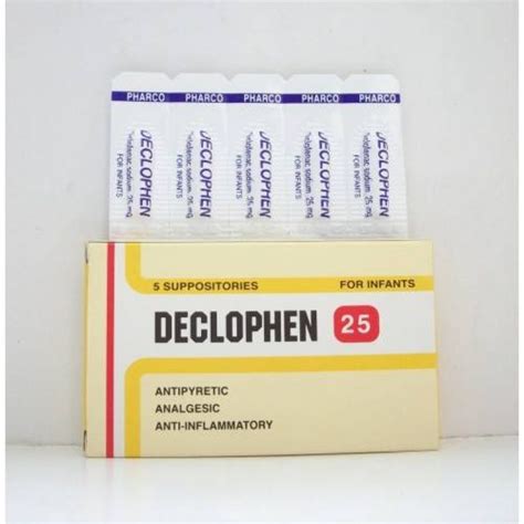 declophen 25mg 5 infantile supp.