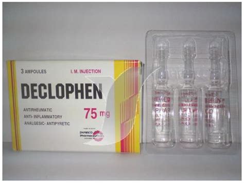 declophen 75mg/3ml 3 amps