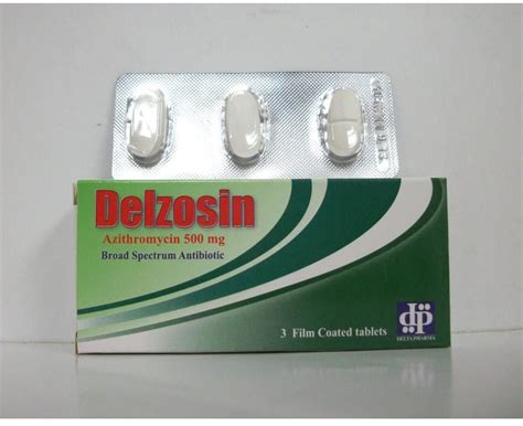 delzosin 500mg 3 f.c. tabs.