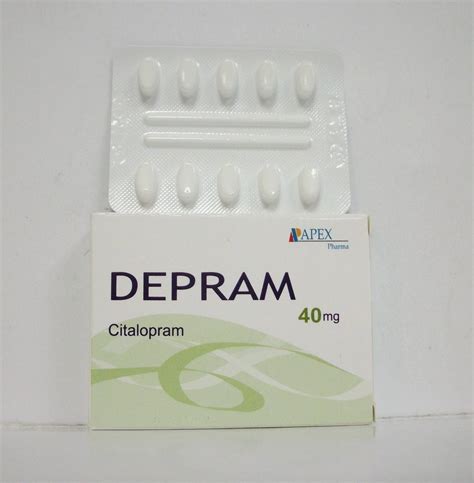 سعر دواء depram 40mg 10 f.c. tab.