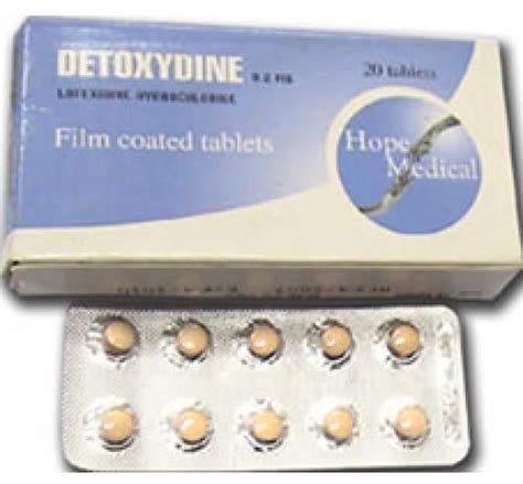 سعر دواء detoxydine 0.2mg 20 f.c.tab.