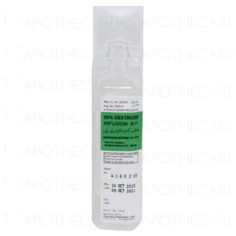 dextrose 25 % inf. 500 ml