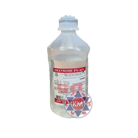 dextrose 5% (500ml) (rubber cap) i.v.infusion