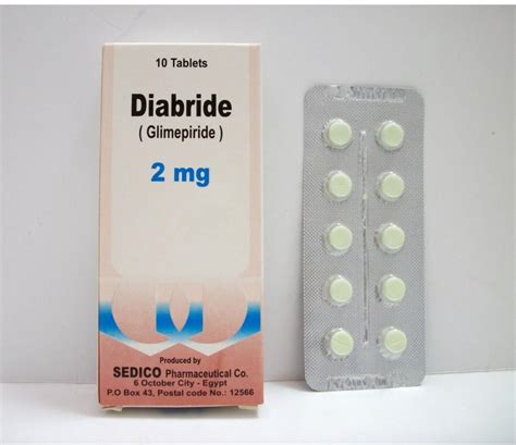 diabride 2mg 10 tab.