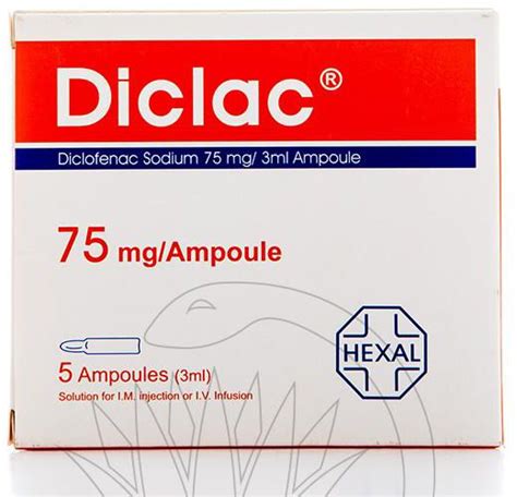 diclac 75mg/3ml 5 amp.