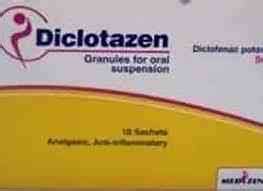 diclotazen 50 mg 100 sachets