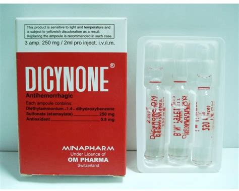 سعر دواء dicynone 250mg/2ml 3 amp.