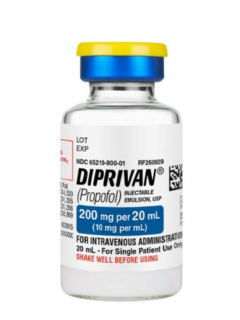 diprivan 2% vial (n/a)