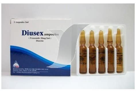 سعر دواء diusex 20mg/2ml 5 amp.