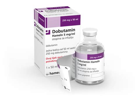 dobutamine 250mg/5ml 5 amps. for i.v. inf.