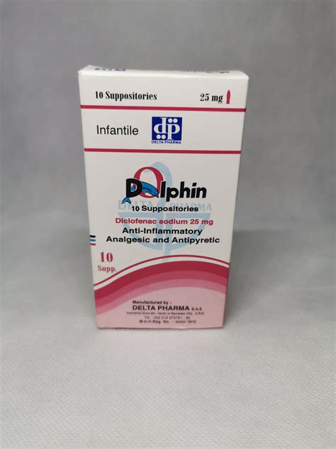 dolphin 25mg 10 supp.