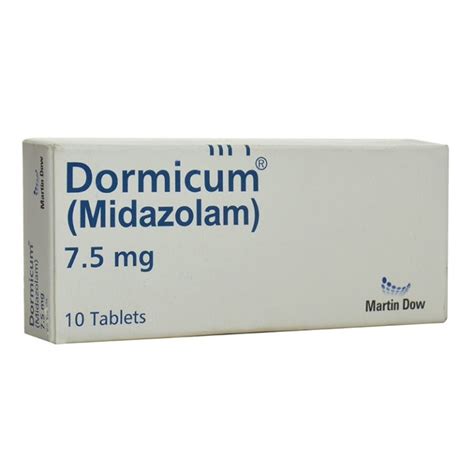 dormicum 7.5mg 10/tab