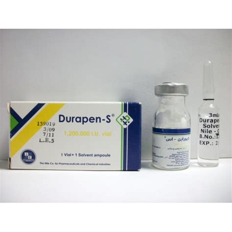 durapen s 1.2 m.i.u. vial for i.m inj.