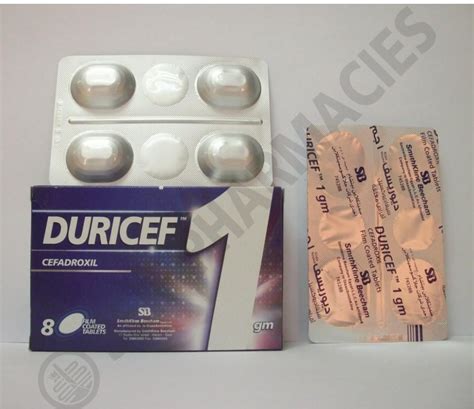 سعر دواء duricef 1 gm 8 f.c. tabs.