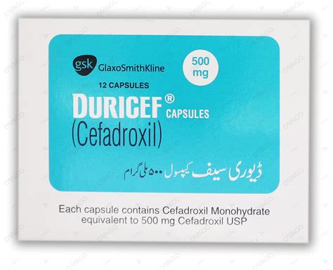 سعر دواء duricef 500mg 12 caps.