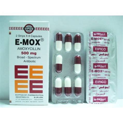 e-mox 500mg 16 caps.