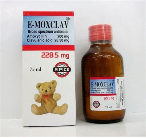 e-moxclav 228.5mg dry susp. 75 ml