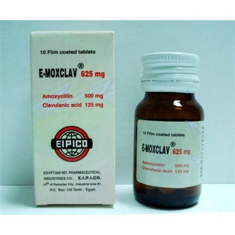 e-moxclav 625mg 10 tab.
