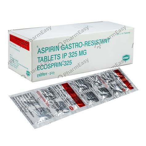 سعر دواء ecoprin 325mg 10 enteric coated tab.