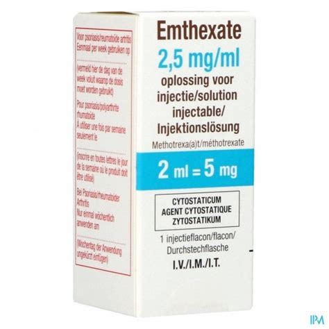 emthexate pf 100mg/ml (5g) vial