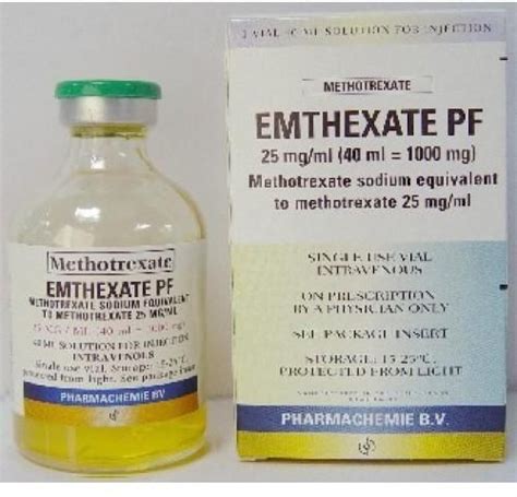 emthexate pf 25mg/ml (500mg) vial